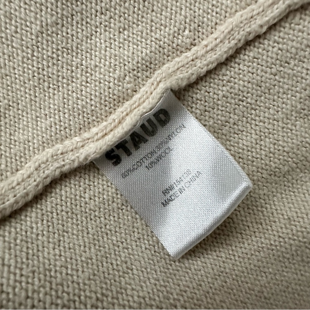 STAUD Jo Pearl Button Sweater Vest size medium - Picture 8 of 9